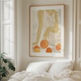 thumbnail image 5 of Tangerine Grace - India Illustration Modern Art Minimalist Abstract Fruit Boho Pastel Kitchen Decor Oak Framed Wall Art Print 11 x 14 inches, 5 of 12