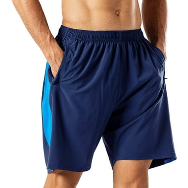 Short de Sport Décontracté pour Hommes Séchage Rapide pour Entraînement Course Ou Gym avec Poches Zippées
