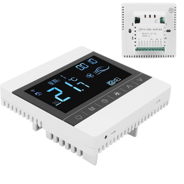 Digital Temperature Controller,Thermostat LCD Fan Coil Temperature Control Equipment Temperature Controller Professional Grade