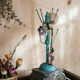thumbnail image 3 of Blue Cup Holder Planter Holder, 3 of 12