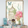 thumbnail image 3 of Vintage Floral Birdcage I - Traditional Framed Canvas, 3 of 3