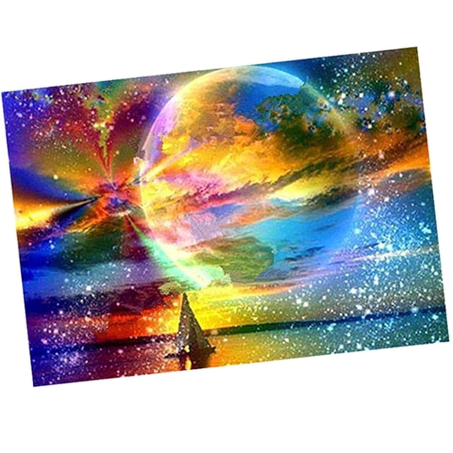 Cuadros de pintura de diamantes de paisaje Taladro completo 5D Pintura de diamantes Kits de pintura de diamantes 30x40cm Adepaton LN-0408