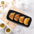 thumbnail image 2 of czcpp-4 Pack Black Plastic Serving Tray for Party - Black Serving Tray 10 by 5.5 Inch - Dessert Trays for Food - Party Serving Trays for Entertaining - Premium Party Trays - Black Serving Platters, 2 of 4