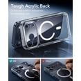 thumbnail image 6 of ESR Magnetic Phone Case for iPhone 17 Pro, Compatible with MagSafe, Camera Control, Shockproof Military-Grade Protection, Clear, 6 of 7