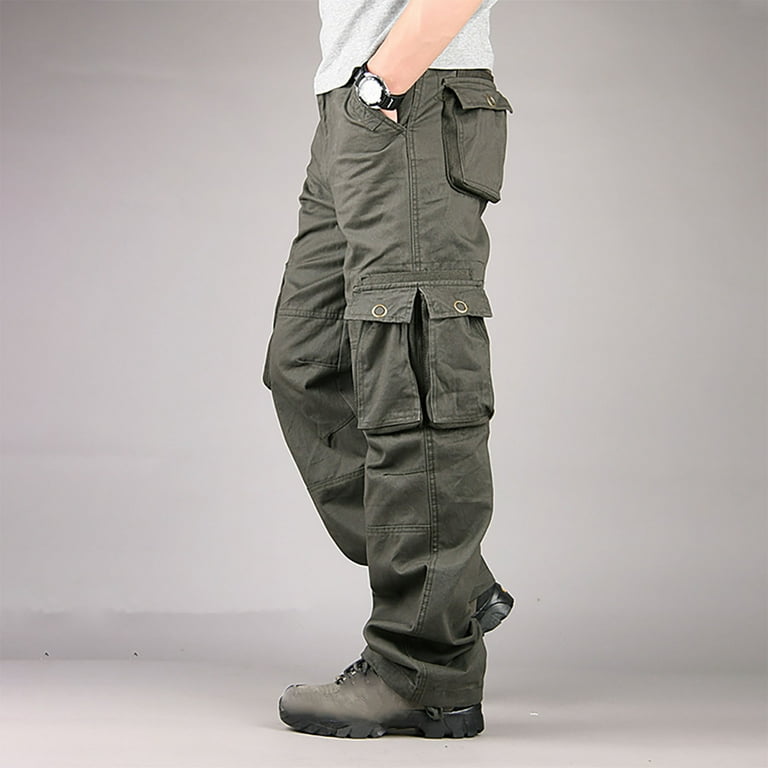 【WOOHWA】UNDER STRAP CARGO SK Zpanxa Cargo Pants for Men Hook and Loop Fastener Fallow