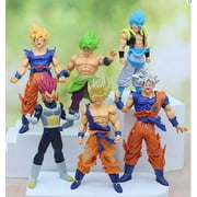Dragon Ball Z Figures Set Saiyan Goku Son Blue Gokou Vegeta Broly 7 in