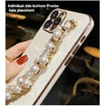 thumbnail image 5 of Electroplating with Beads Bracelet Creative Phone Case, Full Cover Lens, Anti-Drop, for iPhone 15 14 13 12 11 Pro Max Mini XS XR X 7 8 6 SE 2020 2022 Phone Case (Black,iPhone 14 Pro), 5 of 8