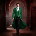 thumbnail image 7 of Men's Gothic Steampunk Tailcoat Victorian Long Frock Coat Halloween Costume Jacket, 7 of 7