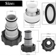 thumbnail image 2 of Pool Hose Adapter A, Swimming Pool Hose Adapter, 38mm And 32mm Diameter, Pool A Adapter, Hose Adapter For Pumps Hose Connector With (2pcs), 2 of 5