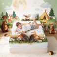 thumbnail image 3 of Erosebridal Fox Twin Fitted Sheet for Boys Girls, Daisy Flowers Bedding, 2pcs 1 Fitted Sheet and 1 Pillowcase, 3 of 6