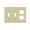 Beige, variant on WALLPLAT 2SWTCH/RECEP WH (Pack of 1)