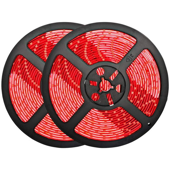 Tira de luces LED Bluex rojas, 10 m, resistentes al agua, IP65, 600 LED