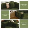 thumbnail image 5 of Noble House Modern 2-in-1 Convertible multi-style Modular Sofa Bed with Memory Foam Mattress and removable  pillow, No Assembly Space-Saving Sleeper Sofa for Living Room,Green, 5 of 11