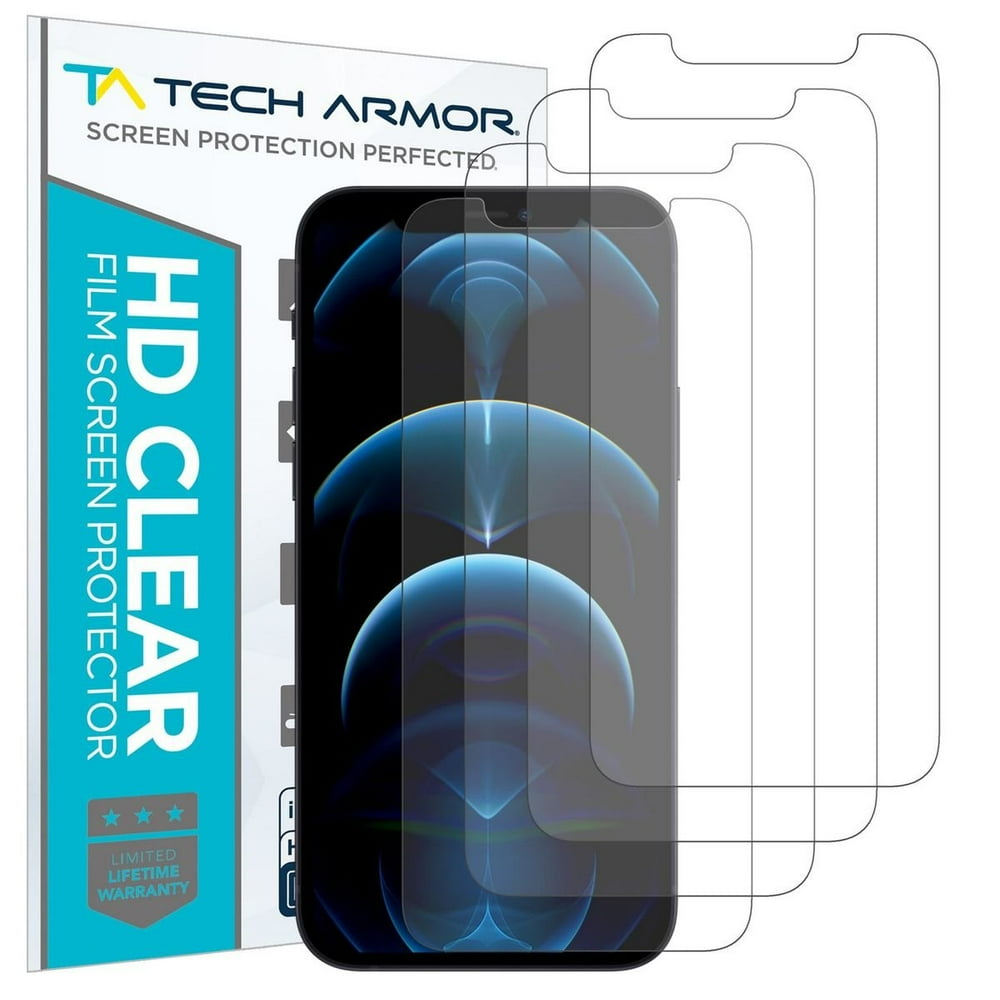 Tech Armor HD Clear Plastic Film Screen Protector (NOT Glass) for Apple
