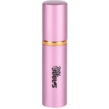 SABRE Red Lipstick Pepper Spray, Police Strength, Discreet, Pink, 10 Bursts & 10' (3m) Range