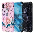 thumbnail image 3 of Dream Wireless  The Tough Corners UV Coated TPU Case with Full Cover Printed Design for iPhone XS Max - Black Gemstone, 3 of 8