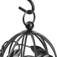 thumbnail image 3 of Candelabro vintage con forma de jaula de pájaros, portavelas decorativo para bodas (negro), 3 of 5