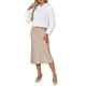 thumbnail image 2 of Abrigo de piel sintética elegante INSPIRE CHIC para mujer, chaqueta corta de botones a presión para bodas de invierno, suave y esponjosa, color blanco, 2 of 6