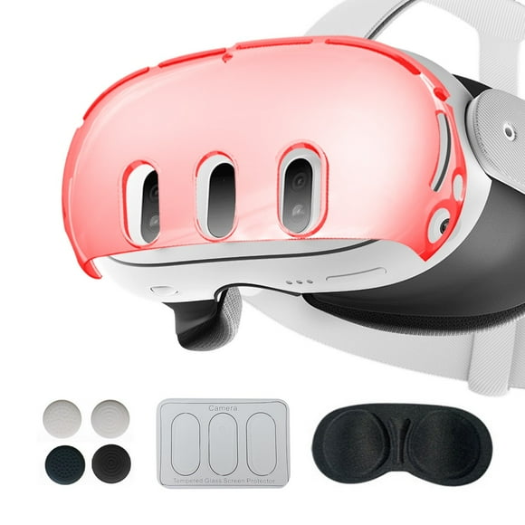 VR accessories for Meta Quest 3 protective set lens cover tempered film+joystick cap+crystal protective cover