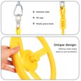 thumbnail image 3 of Toystoory Volante Columpio Colgando Anillo giratorio Exterior Interior Patio trasero Cuerda de escalada Hebilla Kit Ejercicio de entrenamiento Escalada Rojo, 3 of 6