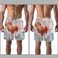 thumbnail image 3 of luoweisi Men's Beach Shorts Quick Dry Swim Trunks with Mesh Lining Marble Texture L, 3 of 5