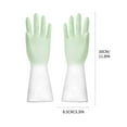 thumbnail image 3 of Thickened Rubber Cleaning Gloves Dishwashing & Household Chores Oil & Chemical Ergonomic for 1 Pair, 3 of 4