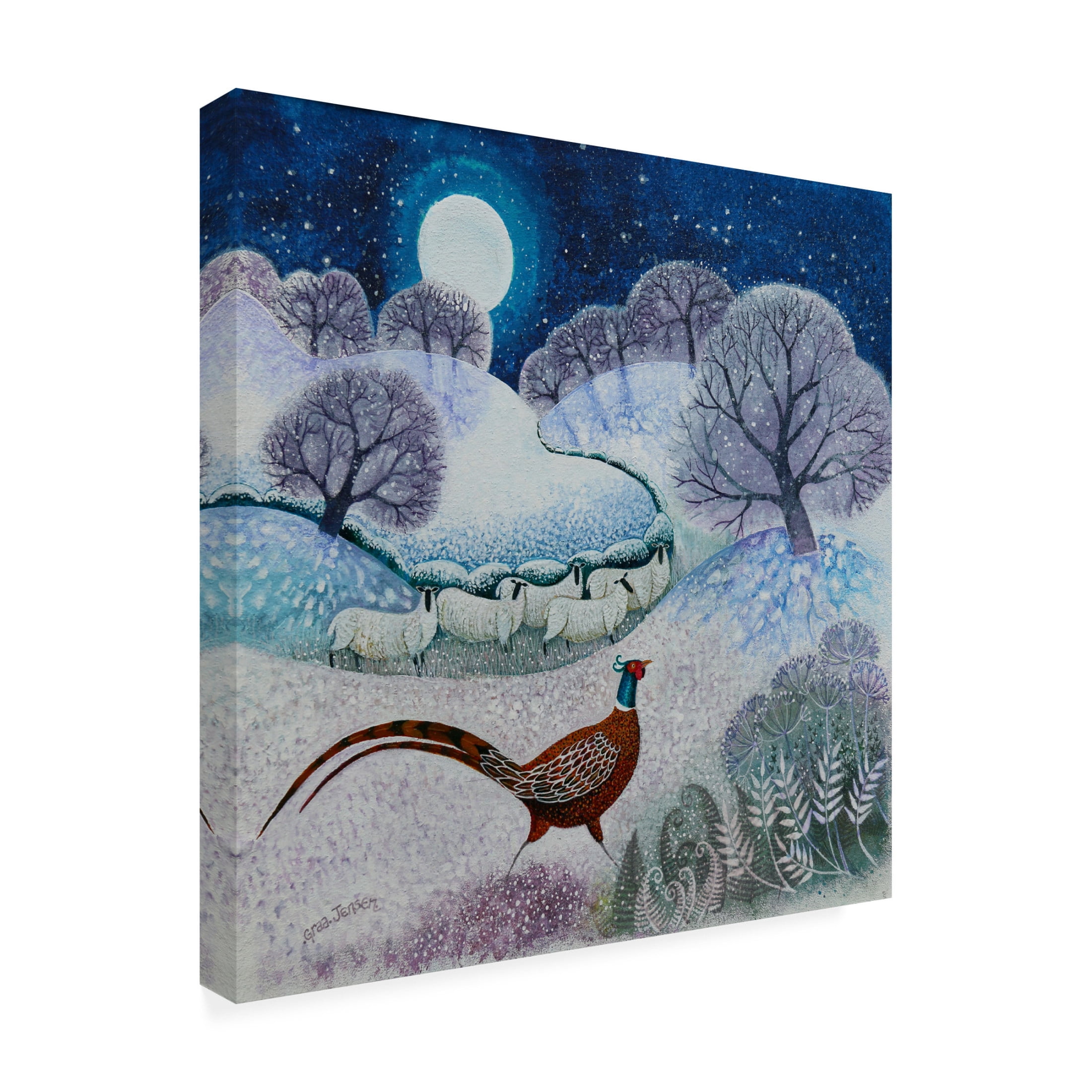 Lisa Graa Jensen 'His Lordship, 2022' Canvas Art - 14 x 14 Inches