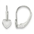 thumbnail image 1 of Boucles d'Oreilles Cœur en Or Blanc 14K Madi K Levierback, 1 of 1