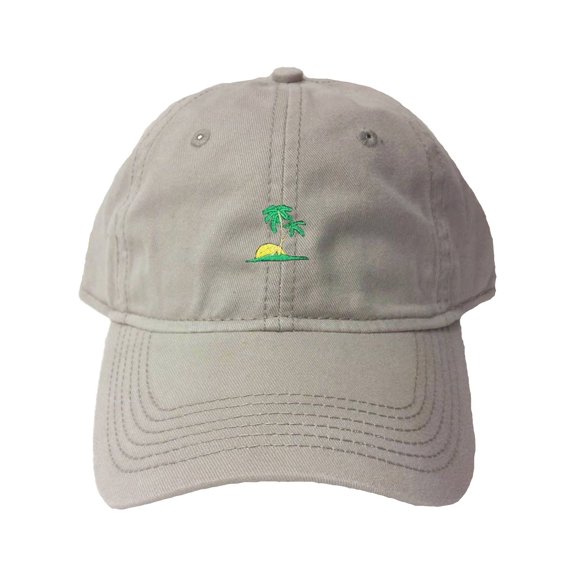 Go All Out Adult Palm Tree Embroidered Deluxe Dad Hat