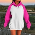 thumbnail image 2 of DondPO Oversized Hoodies For Women Plus Size Hoodies For Women Womens Fall Fashion 2025 Pullover Sweatshirts For Women Fall Coats For Women 2025 Oversized Sweatshirt For Women Hot Pink L, 2 of 5