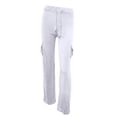 thumbnail image 5 of LWavelet Soft Fabric Cargo Wide Leg Pants Women Casual Daily Wear White XL, 5 of 5