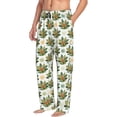 thumbnail image 6 of Vsdgher Sloth Sitting Tropical Leaves Mens Pajama Pants Sleep & Lounge Pants, PJ Pants-Small, 6 of 6