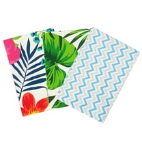 Wrapables 100% Cotton Kitchen Dish Towels (Set of 3), Tropical Flowers