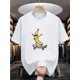 thumbnail image 1 of Boys' Cool Banana Skateboard Graphic T-Shirt - Black Casual Short Sleeve Tee for Teens, Soft Cotton, Machine Washable, Round Neck Design, 1 of 6