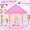 01-Pink Tent with Star Lights, variant on EVOIONOS Princess Tent for Girls Age 4-7, Princess Tent with Star Lights, Kids Play Tent for Girls Indoor, Princess Castle Playhouse Tent for Toddlers, Purple Princess Toy Tent 55x53 inch