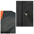 thumbnail image 5 of Milwaukee Leather MLM3517 Men's Black Premium Leather Classic V-Neck Side Lace Motorcycle Rider Vest 3X-Large, 5 of 7