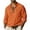 Orange, variant on jjayotai Mens Long Sleeve Tops Clearance Mens Casual Fashion Solid Turndown Collar Top Shirt V Neck Drawstring Long Sleeve Shirts