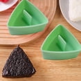thumbnail image 4 of Onigiri Mold Triangle, 2 Pack Large Rice Ball Mold Sushi Makers, Japanese Rice Cooker Kit for Lunch Bento, 4 of 5