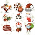 thumbnail image 4 of leyfeng 25 unids/lote Feliz Navidad 3D cartón burbuja pegatina Santa Claus hinchado impermeable pegatina Navidad decoración regalos, 4 of 8