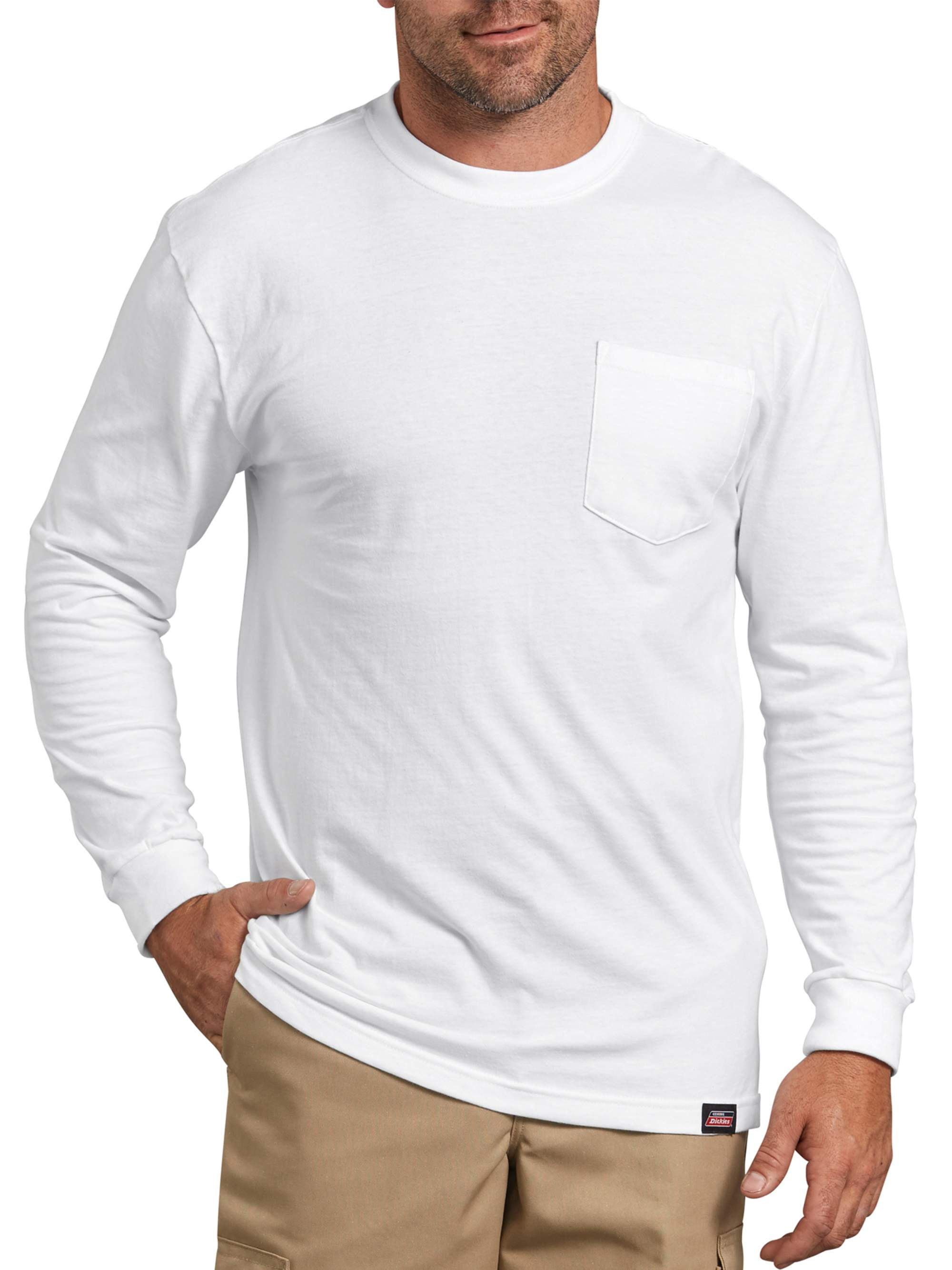 Genuine Dickies Mens Long Sleeve Heavy Weight Pocket T-Shirt, 2-Pack - Walmart.com