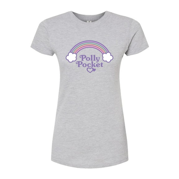 Polly Pocket - Polly Pocket Rainbow Logo - Junior's Fitted Graphic T-Shirt