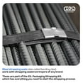 thumbnail image 3 of IDL Packaging Closed (Push Type) Seals for 1/2" Strap Width Steel Strapping (Pack of 1000) - Superior Holding Power, 3 of 7