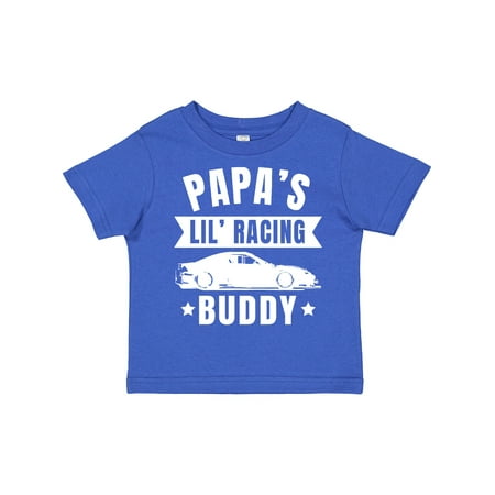 

Inktastic Papas Lil Racing Buddy Gift Toddler Boy or Toddler Girl T-Shirt
