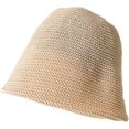 thumbnail image 5 of CoCopeaunts Plain Bucket Hat Women Solid Color Knitted Summer Sunshade Breathable Straight Hat Summer Floding Fisherman Hat, 5 of 8