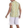 thumbnail image 2 of Pofeuu Dog And Flower Print Basketball Jersey, Shirts for Men Youth Basketball Jersey Crew Neck-Small, 2 of 6