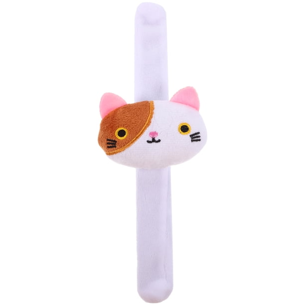 ColoMX Pulsera de palos de cabeza de gato Gato relleno de gato Patting Muñeco de muñeca Pulsera de bofetada