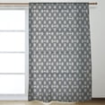 thumbnail image 2 of ArtVerse Argyle Skulls Pattern Sheer Curtains - 53 x 84 - 53 x 84 Green, 2 of 5