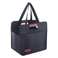 thumbnail image 2 of Less Spills On the Go SomWiBe Felt Drink Carrier Tote, Foldable Drinks Carrier with Divider Pocket for Travel, 2 of 6