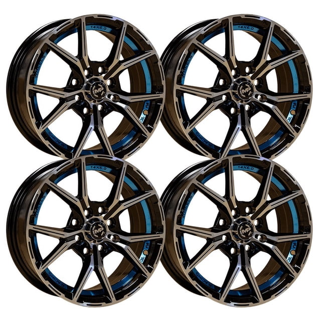 4 Rines 14 4x100/114,3 March, PLATINA, AVANZA IMP WHEELS