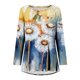 thumbnail image 4 of Ichuanyi liquidación mujer camisas casuales de manga larga estampado de cuello redondo tops sueltos ICHUANYI WER202308210667, 4 of 5